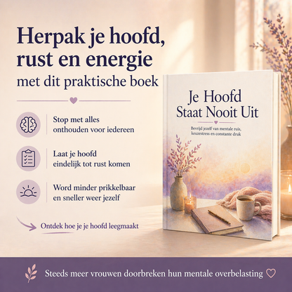 Je Hoofd Staat Nooit Uit: Bevrijd jezelf van mentale ruis, keuzestress en constante druk