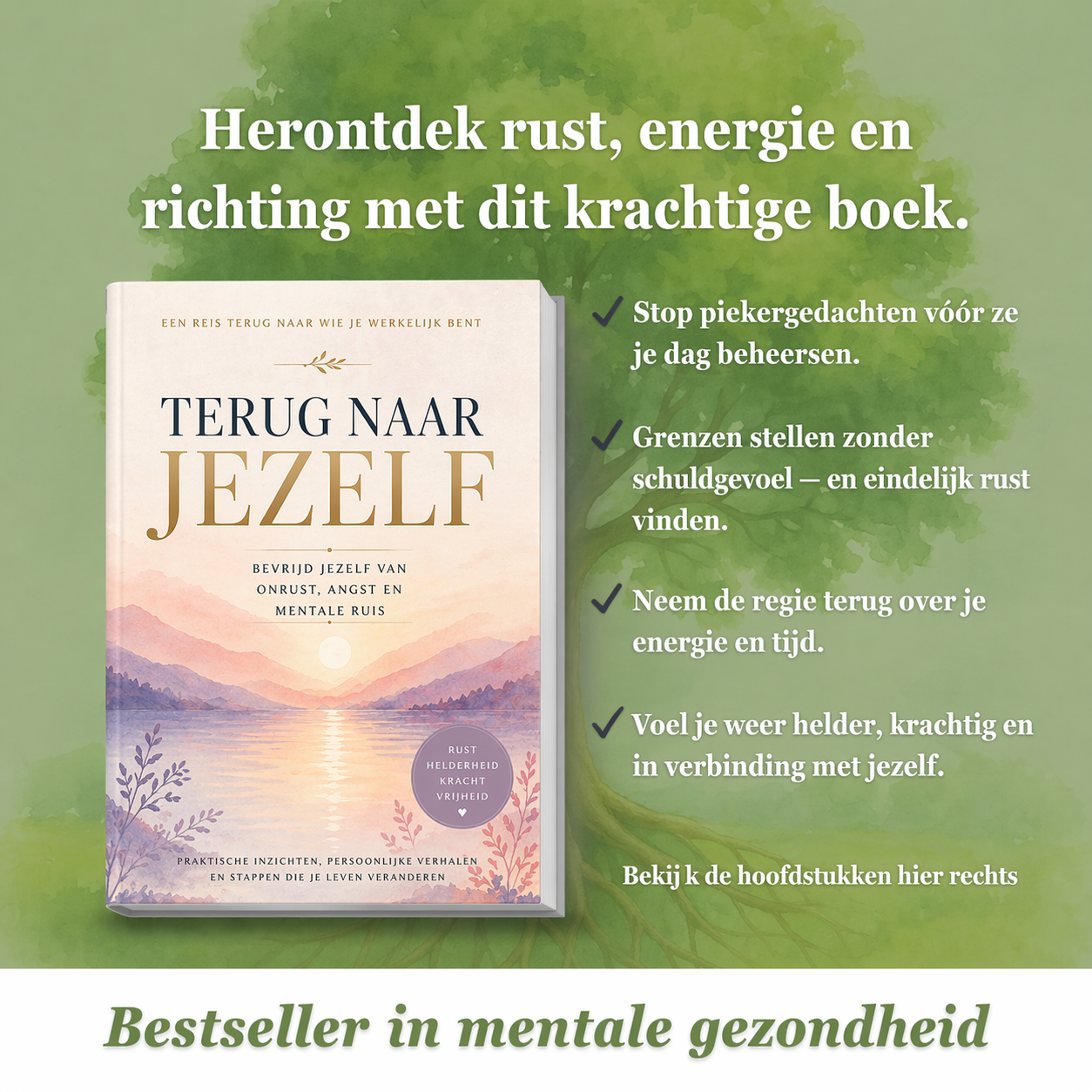 Terug naar jezelf: Bevrijd jezelf van onrust, angst en mentale ruis