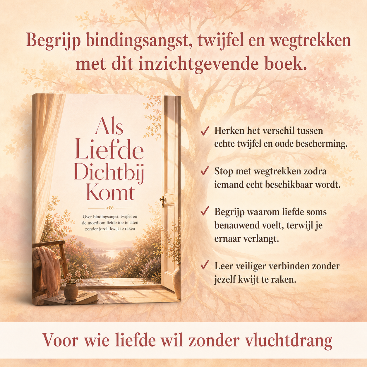 Als Liefde Dichtbij Komt: over bindingsangst, twijfel en de moed om liefde toe te laten zonder jezelf kwijt te raken.
