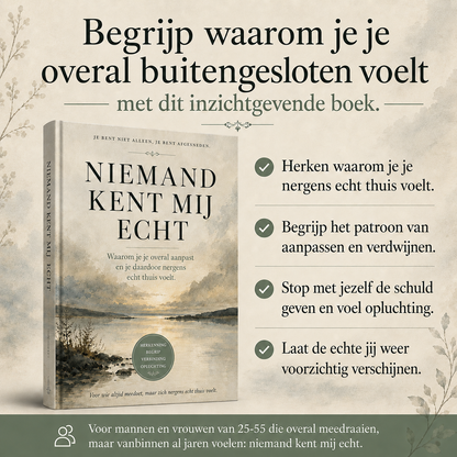 Niemand Kent Mij Echt : Waarom je je overal aanpast en je daardoor nergens echt thuis voelt