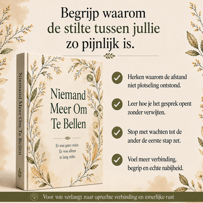 Niemand Meer Om Te Bellen : Er was geen ruzie. Er was alleen te lang stilte.