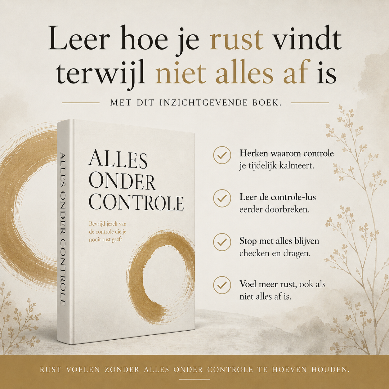 Alles Onder Controle : Bevrijd jezelf van de controle die je nooit rust geeft