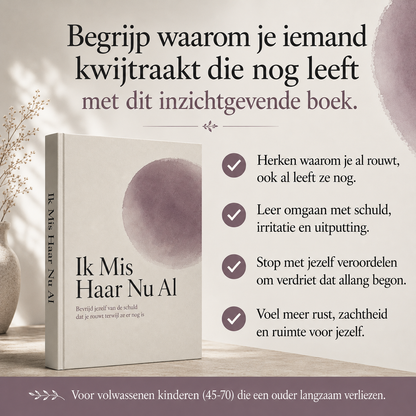 Ik Mis Haar Nu Al : Bevrijd jezelf van de schuld dat je rouwt terwijl ze er nog is