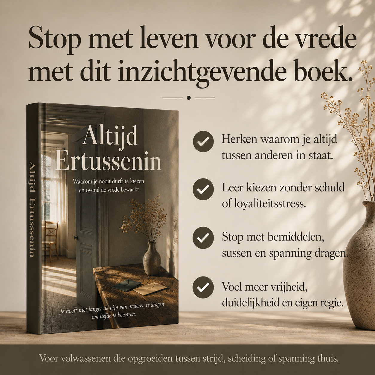 Altijd Ertussenin : Waarom je nooit durft te kiezen en overal de vrede bewaakt