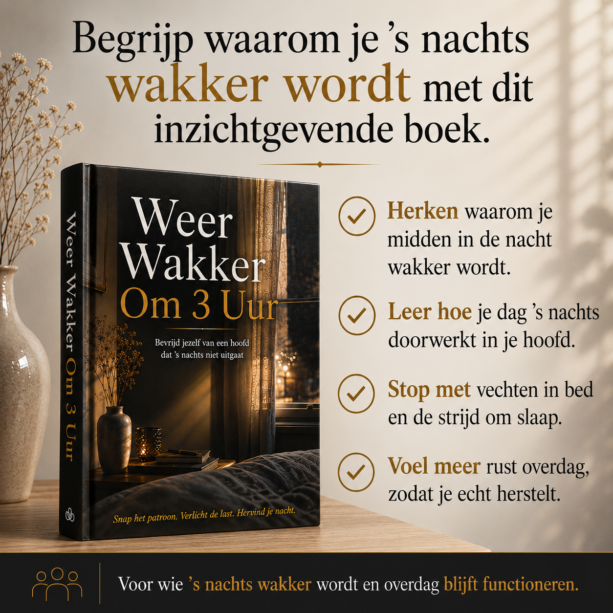 Weer Wakker Om 3 Uur : Bevrijd jezelf van een hoofd dat 's nachts niet uitgaat