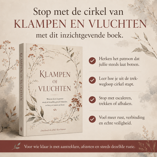 Klampen Of Vluchten : Waarom jij en je partner steeds in hetzelfde gevecht belanden, en hoe je er samen uit komt