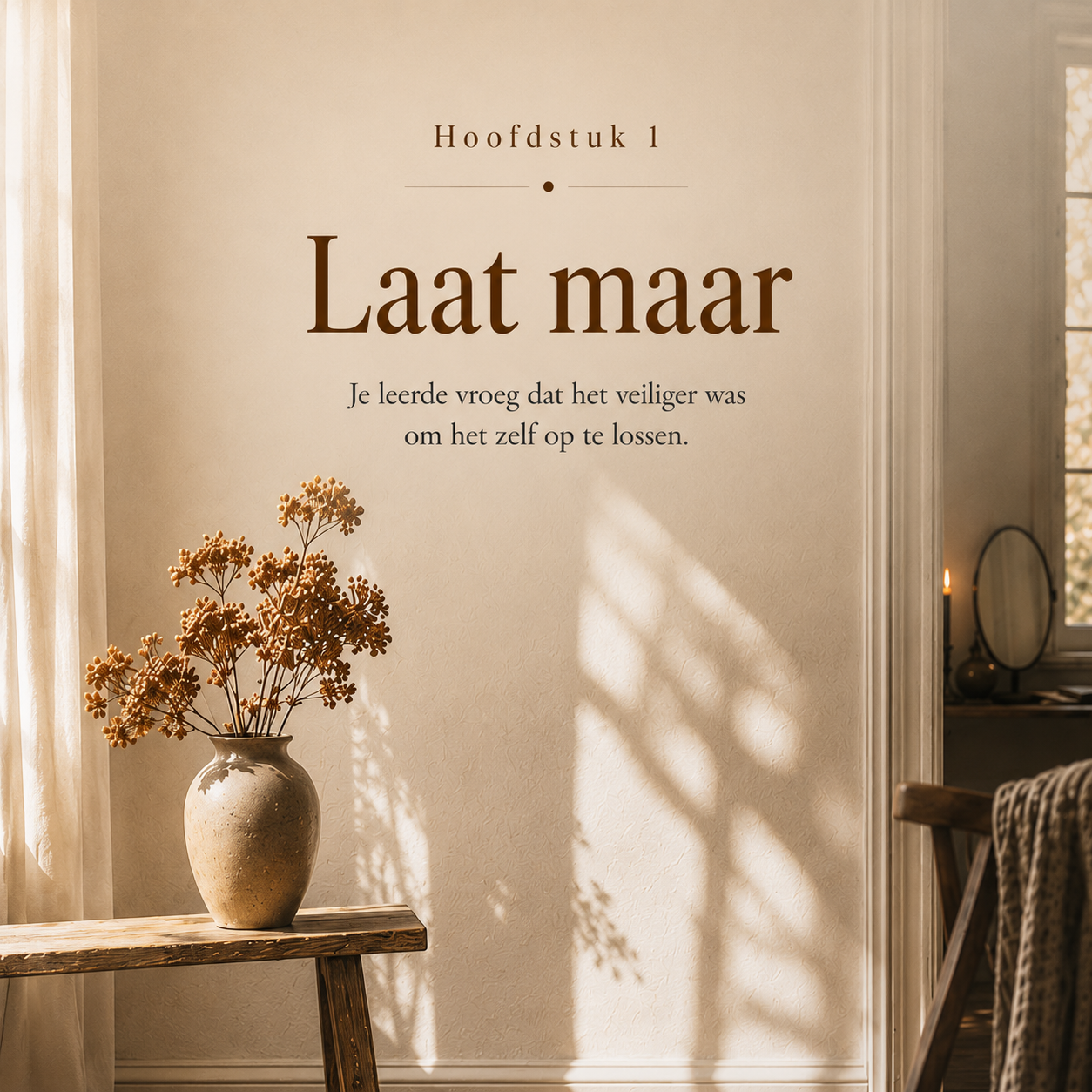 Laat Maar, Ik Doe Het Zelf : Je bent niet koppig. Je leerde ooit dat er niemand kwam.