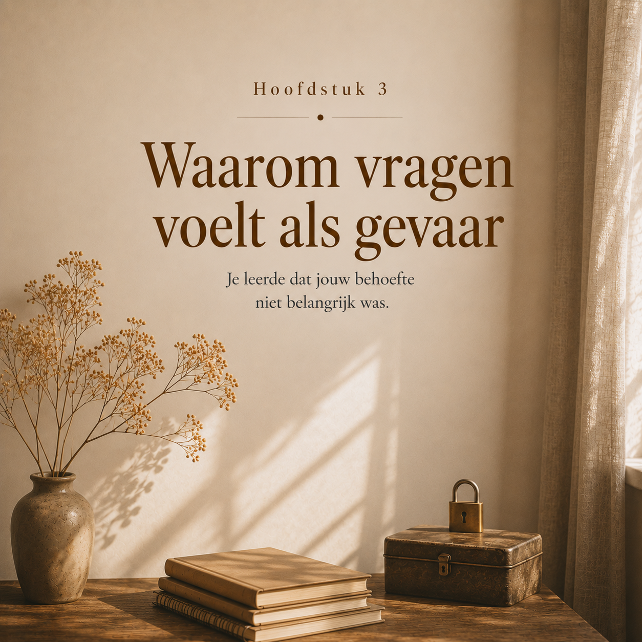 Laat Maar, Ik Doe Het Zelf : Je bent niet koppig. Je leerde ooit dat er niemand kwam.